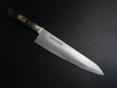 KOGETSU GYUTO 240MM CARBON STEEL / BRASS WELDING BOLSTER