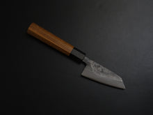 Load image into Gallery viewer, KICHIJI KUROGANE AOGAMI-2 KUROUCHI KO-BUNKA 80MM OCTAGONAL TEAK HANDLE
