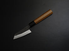 Load image into Gallery viewer, KICHIJI KUROGANE AOGAMI-2 KUROUCHI KO-BUNKA 80MM OCTAGONAL TEAK HANDLE
