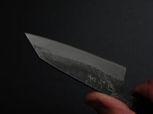 Load image into Gallery viewer, KICHIJI KUROGANE AOGAMI-2 KUROUCHI KO-BUNKA 80MM OCTAGONAL TEAK HANDLE
