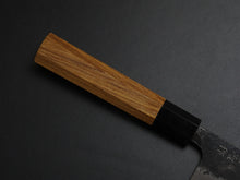 Load image into Gallery viewer, KICHIJI KUROGANE AOGAMI-2 KUROUCHI KO-BUNKA 120MM OCTAGONAL TEAK HANDLE
