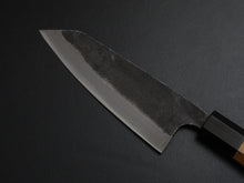 Load image into Gallery viewer, KICHIJI KUROGANE AOGAMI-2 KUROUCHI KO-BUNKA 120MM OCTAGONAL TEAK HANDLE
