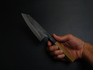 KICHIJI KUROGANE AOGAMI-2 KUROUCHI KO-BUNKA 120MM OCTAGONAL TEAK HANDLE