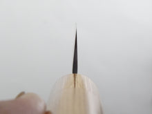 Load image into Gallery viewer, TSUNEHISA SHIROGAMI-2 STAINLESS CLAD HAMMERED SUJIHIKI 240MM CHERRY WOOD HANDLE
