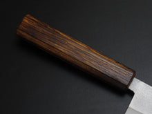 Load image into Gallery viewer, MASUTANI VG-1 GOLD NASHIJI SANTOKU OAK/BAIKOKU HANDLE
