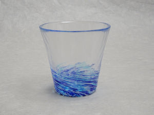 TSUGARU HANDMADE VIDRO GLASS CUP NAVY BLUE (KONJO)