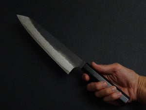 NIGARA VGXEOS KUROUCHI DAMASCUS GYUTO 210MM OCTAGONAL EBONY HANDLE