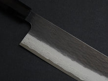 Load image into Gallery viewer, NIGARA VGXEOS KUROUCHI DAMASCUS NAKIRI 165MM OCTAGONAL EBONY HANDLE
