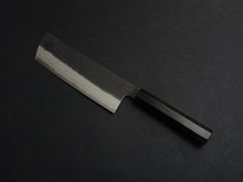Load image into Gallery viewer, NIGARA VGXEOS KUROUCHI DAMASCUS NAKIRI 165MM OCTAGONAL EBONY HANDLE
