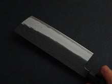 Load image into Gallery viewer, NIGARA VGXEOS KUROUCHI DAMASCUS NAKIRI 165MM OCTAGONAL EBONY HANDLE
