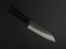 Load image into Gallery viewer, NIGARA VGXEOS KUROUCHI DAMASCUS SANTOKU 170MM OCTAGONAL EBONY HANDLE
