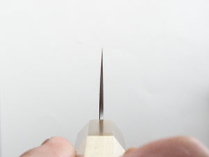 KICHIJI SHIROGAMI-1 / STAINLESS CLAD HAMMERED GYUTO 210MM OCTAGONAL HANDLE