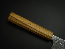 Load image into Gallery viewer, TSUNEHISA AUS-10 HAMMERED DAMASCUS WA-SANTOKU 165MM OAK OCTAGONAL HANDLE*
