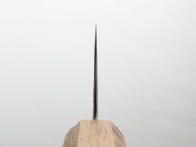 Load image into Gallery viewer, KICHIJI AUS-10 NAWAME DAMASCUS SANTOKU 165MM OCTAGONAL BURNT OAK HANDLE
