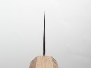 KICHIJI AUS-10 NAWAME DAMASCUS SANTOKU 165MM OCTAGONAL BURNT OAK HANDLE