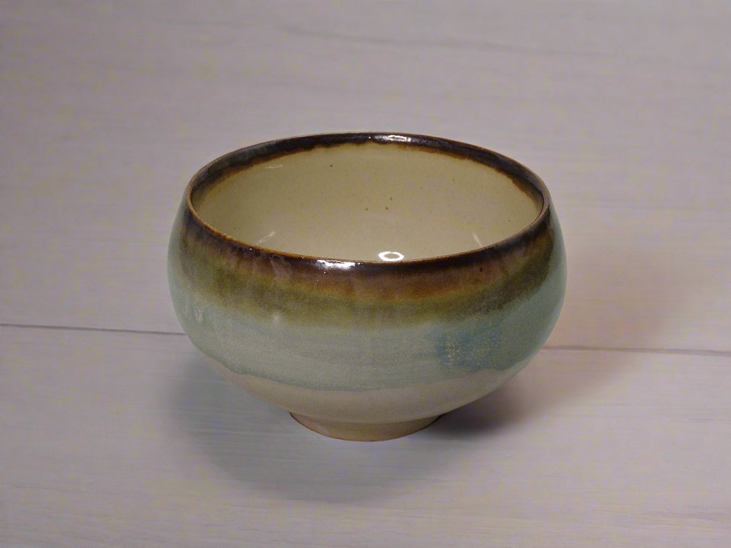 MINOYAKI SALIU X KOUZANGAMA SAZANAMI MATCHA BOWL (BLUE)