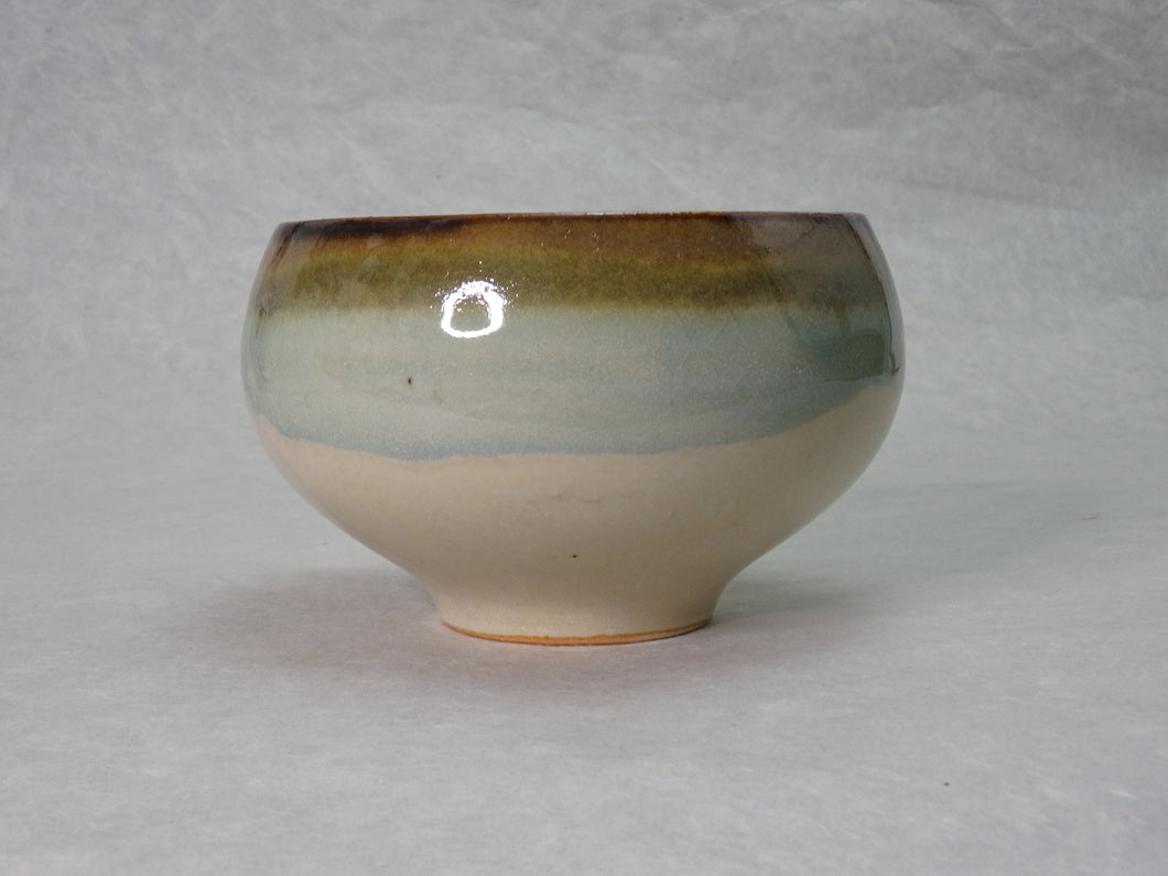 MINOYAKI SALIU X KOUZANGAMA SAZANAMI MATCHA BOWL (BLUE)