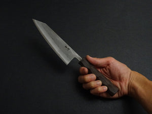 KICHIJI x NAGURI SLD NASHIJI KIRITSUKE PETTY 150MM NAGURI CURVED WENGE WOOD HANDLE
