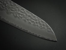 Load image into Gallery viewer, TSUNEHISA AOGAMI SUPER CORE STAINLESS CLAD HAMMERED MIGAKI SANTOKU CHERRY WOOD HANDLE*
