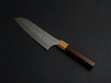 Load image into Gallery viewer, YU KUROSAKI SG2 SENKO SANTOKU ROSE WOOD HANDLE
