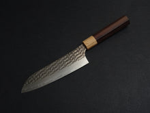 Load image into Gallery viewer, YU KUROSAKI SG2 SENKO SANTOKU ROSE WOOD HANDLE
