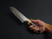 Load image into Gallery viewer, YU KUROSAKI SG2 SENKO SANTOKU ROSE WOOD HANDLE
