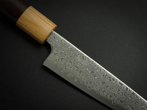 KICHIJI SLD DAMASCUS PETTY 135MM ROSE WOOD HANDLE