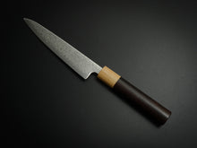 Load image into Gallery viewer, KICHIJI SLD DAMASCUS PETTY 135MM ROSE WOOD HANDLE
