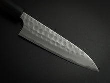Load image into Gallery viewer, KATSUSHIGE ANRYU AOGAMI-2 WITH STAINLESS CLAD HAMMERED PETTY KNIFE 120MM ROSEWOOD HANDLE
