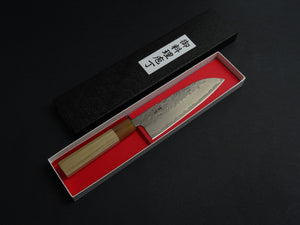 KICHIJI SW WASHIJI DAMASCUS SANTOKU 165MM OCTAGONAL HANDLE