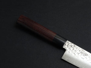 TSUNEHISA VG-10 33 LAYER HAMMERED DAMASCUS SANTOKU KNIFE ROSEWOOD HANDLE
