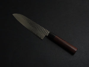 TSUNEHISA VG-10 33 LAYER HAMMERED DAMASCUS SANTOKU KNIFE ROSEWOOD HANDLE