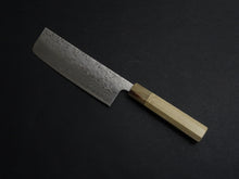 Load image into Gallery viewer, KICHIJI SW WASHIJI DAMASCUS NAKIRI 165MM OCTAGONAL HANDLE
