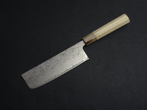 KICHIJI SW WASHIJI DAMASCUS NAKIRI 165MM OCTAGONAL HANDLE