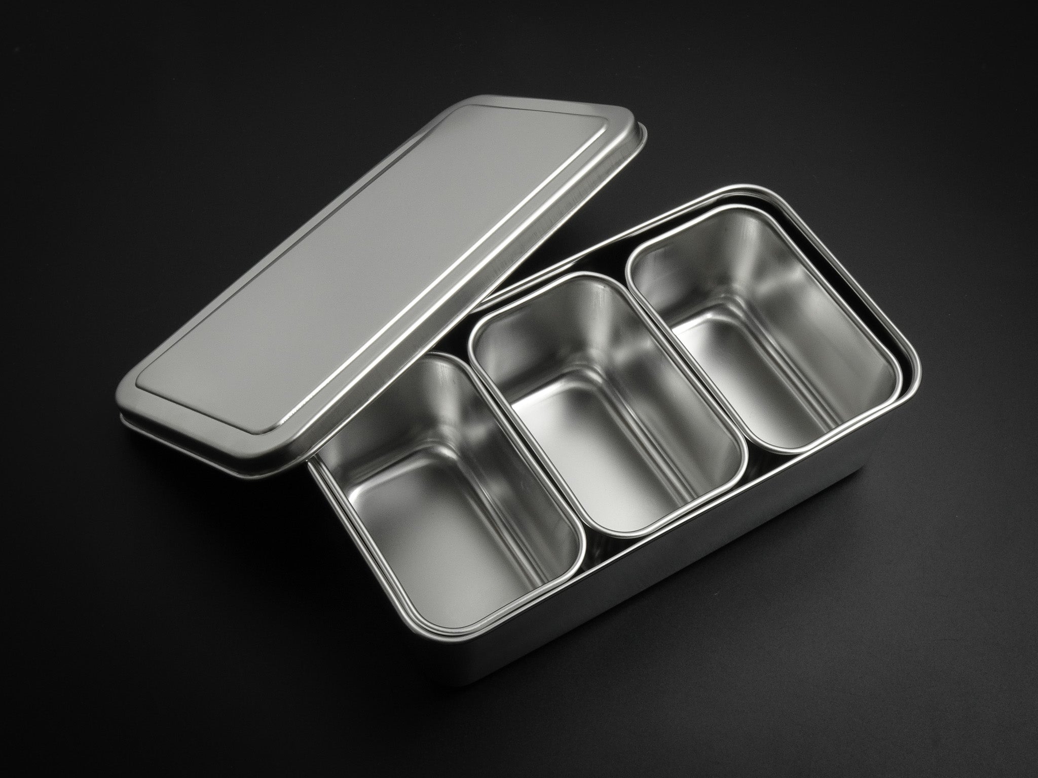 Stainless Yakumi Pan/Seasoning Container w/4 Compartments