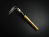 HONEN MIYAWAKI NEJIRI-GAMA STAINLESS STEEL TWISTING SICKLE WITH A LONG HANDLE