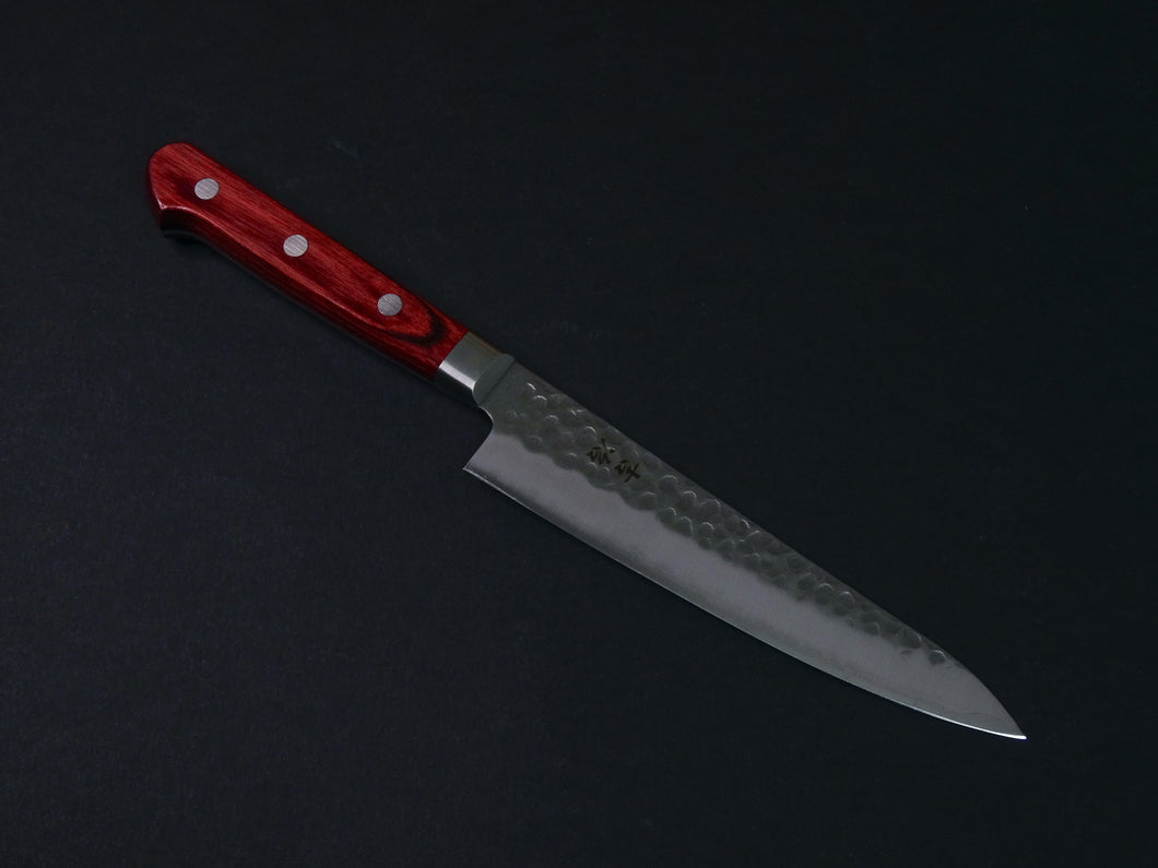 KICHIJI AUS-8 HAMMERED PETTY 135MM RED HANDLE