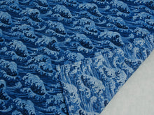 Load image into Gallery viewer, FUROSHIKI HANDKERCHIEF ARANAMI BLUE

