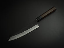 Load image into Gallery viewer, YAMAMOTO AOGAMI SUPER KUROUCHI HAMMERED DAMASCUS GYUTO 180MM OCTAGONAL ROSE WOOD HANDLE
