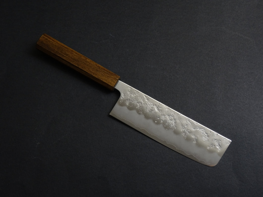 OUL GINSAN NASHIJI NAKIRI 165MM OCTAGONAL BLACK OAKWOOD HANDLE