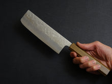 Load image into Gallery viewer, OUL GINSAN NASHIJI NAKIRI 165MM OCTAGONAL BLACK OAKWOOD HANDLE
