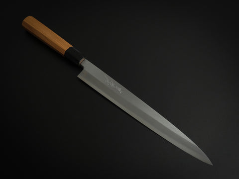 KICHIJI JOSAKU YANAGIBA 270MM OCTAGONAL JAPANESE RED PINE WOOD HANDLE