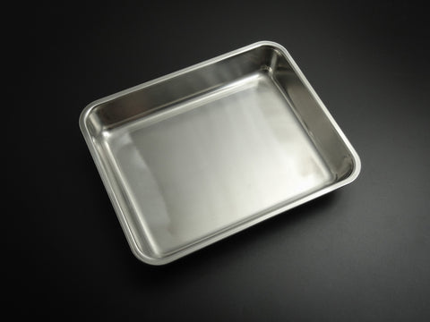 JAPAN MADE 18-0 STAINLESS STEEL DEEP TRAY MEDIUM