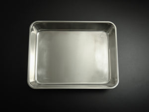 JAPAN MADE 18-0 STAINLESS STEEL DEEP TRAY LARGE