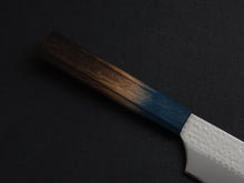 Load image into Gallery viewer, KICHIJI VG-5 HAMMERED GYUTO 240MM OCTAGONAL AKATSUKI (BURNT &amp; DYED)  HANDLE
