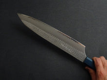 Load image into Gallery viewer, KICHIJI VG-5 HAMMERED GYUTO 240MM OCTAGONAL AKATSUKI (BURNT &amp; DYED)  HANDLE
