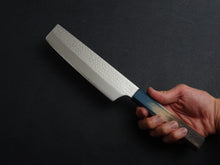 Load image into Gallery viewer, KICHIJI VG-5 HAMMERED NAKIRI 165MM OCTAGONAL AKATSUKI (BURNT &amp; DYED)  HANDLE

