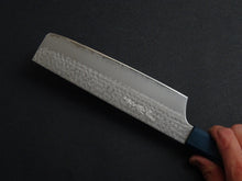 Load image into Gallery viewer, KICHIJI VG-5 HAMMERED NAKIRI 165MM OCTAGONAL AKATSUKI (BURNT &amp; DYED)  HANDLE
