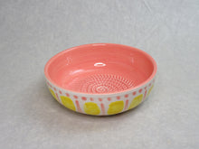 Load image into Gallery viewer, TIERRA COCIDA VINTAGE POTTERY GRATER BOWL (PINK &amp; YELLOW)
