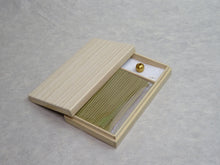 Load image into Gallery viewer, SETSUGEKKA TSUKI INCENSE STICKS &amp; STAND SET IN A BOX OF PAULOWNIA WOOD
